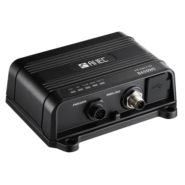 AMEC B650WS Class B AIS Transceiver w/WI-FI & VHF Antenna Splitter - 5W-SOTDMA, NMEA 2000, NMEA 0183, USB