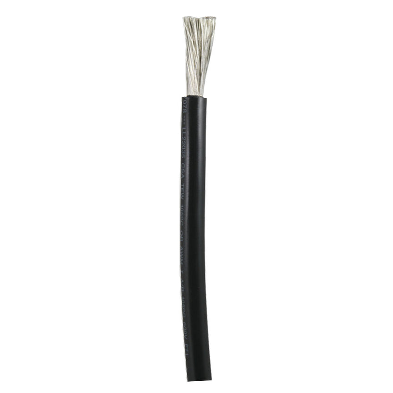 Ancor Black 1/0 AWG Battery Cable - 100'