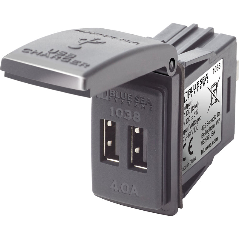 1038 48V Dual USB Charger Contura Switch Mount
