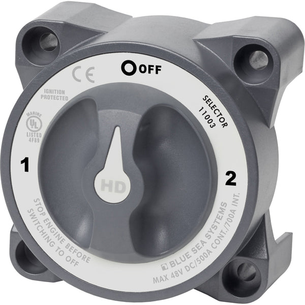 11003 HD-Series Battery Switch w/Alternator Field Disconnect - 3-Position