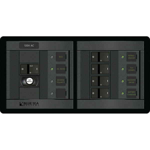 1193 ELCI Main 30A Double Pole + 4 Positions Horizontal