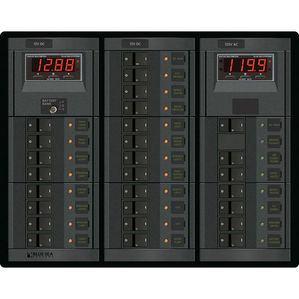 1218 12V DC Main + 19 Positions / 120V AC Main + 6 Positions