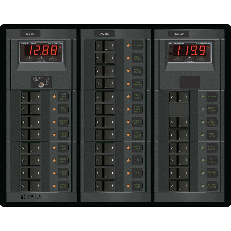 1218 12V DC Main + 19 Positions / 120V AC Main + 6 Positions