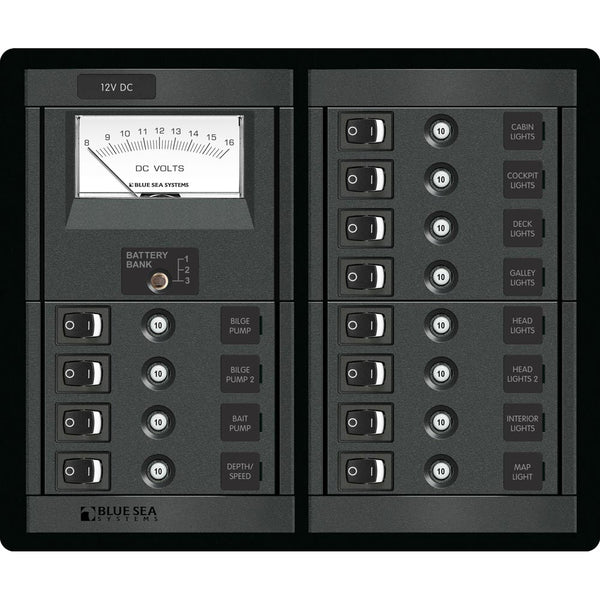 1464 12 Position Switch CLB + Meter Square