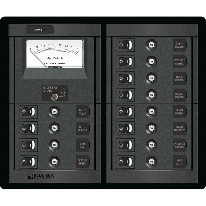 1464 12 Position Switch CLB + Meter Square