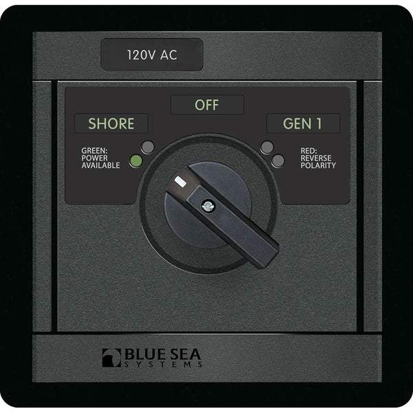Blue Sea 120v AC Rotary 30A off + 2 Sources