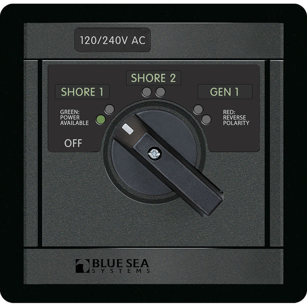 Bue Sea 120/240v AC Rotary 65A Off + 3 Sources