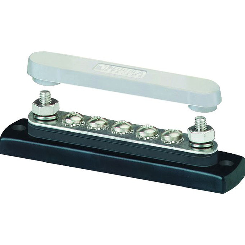 2314 MiniBus 100 Ampere Common BusBar 5 x 8-32 Screw Terminal with Cover