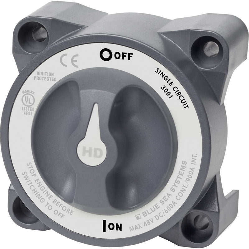 3001 HD-Series Battery Switch Single Circuit ON/OFF w/AFD