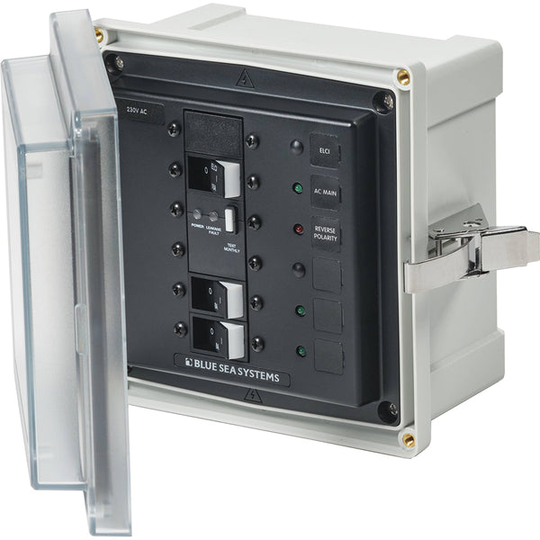 3122 - SMS Panel Enclosure w/ELCI (16A) & 2 Branch (8A) - 230V AC