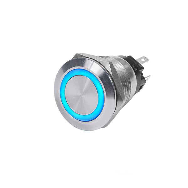 4160 SS Push Button Switch - Off-On - Blue - 10A