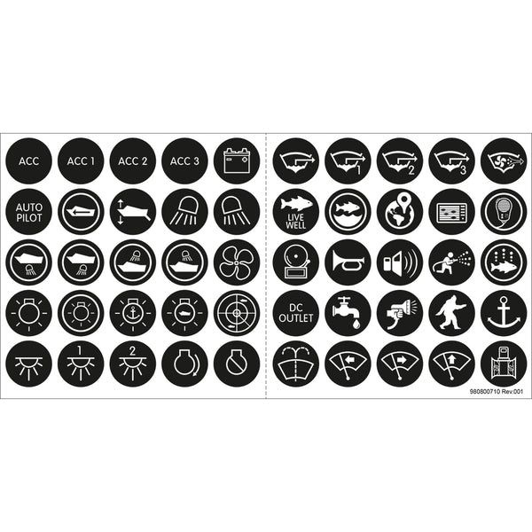 4230 Push Button Switch Label Kit