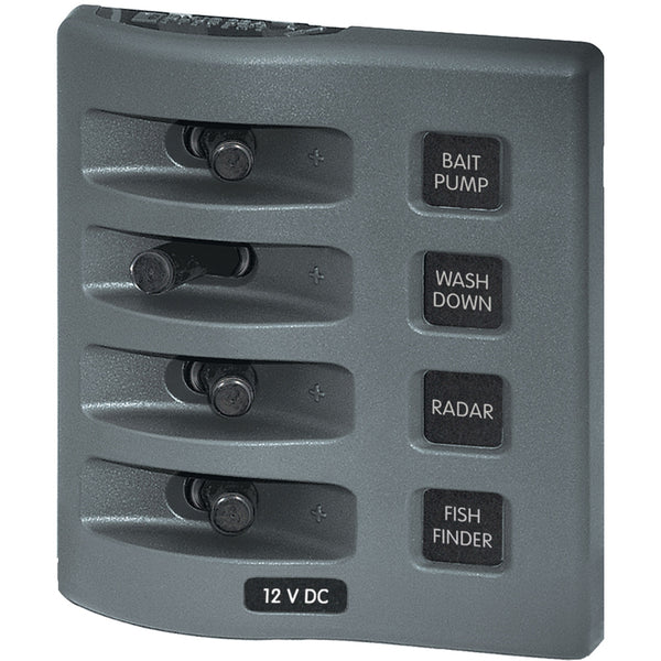 4305 WeatherDeck® 12V DC Waterproof Switch Panel - 4 Posistion