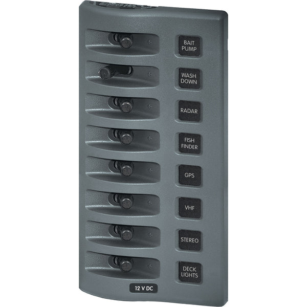 4309 WeatherDeck® 12V DC Waterproof Switch Panel - 8 Position