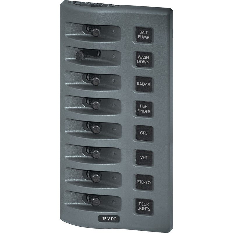 4309 WeatherDeck® 12V DC Waterproof Switch Panel - 8 Position