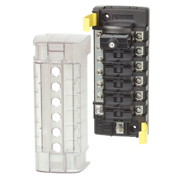 5052 ST CLB Circuit Breaker Block - 6 Position w/Negative Bus