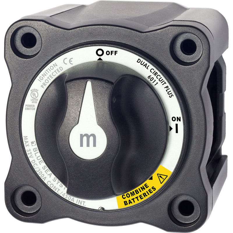 6011200 m-Series Battery Switch Dual Circuit Plus - Black