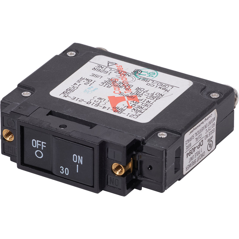 7444 UL-489 Circuit Breaker - 30A Flat Rocker