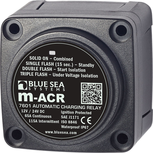 7601 DC Mini ACR Automatic Charging Relay - 65 Amp