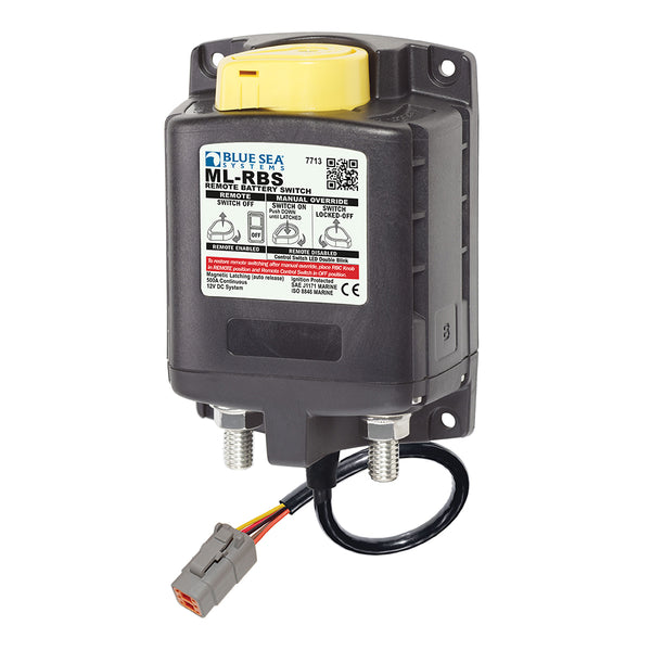 7713100 ML-RBS Remote Battery Switch w/Manual Control Auto Release & Deutsch Connector - 12V