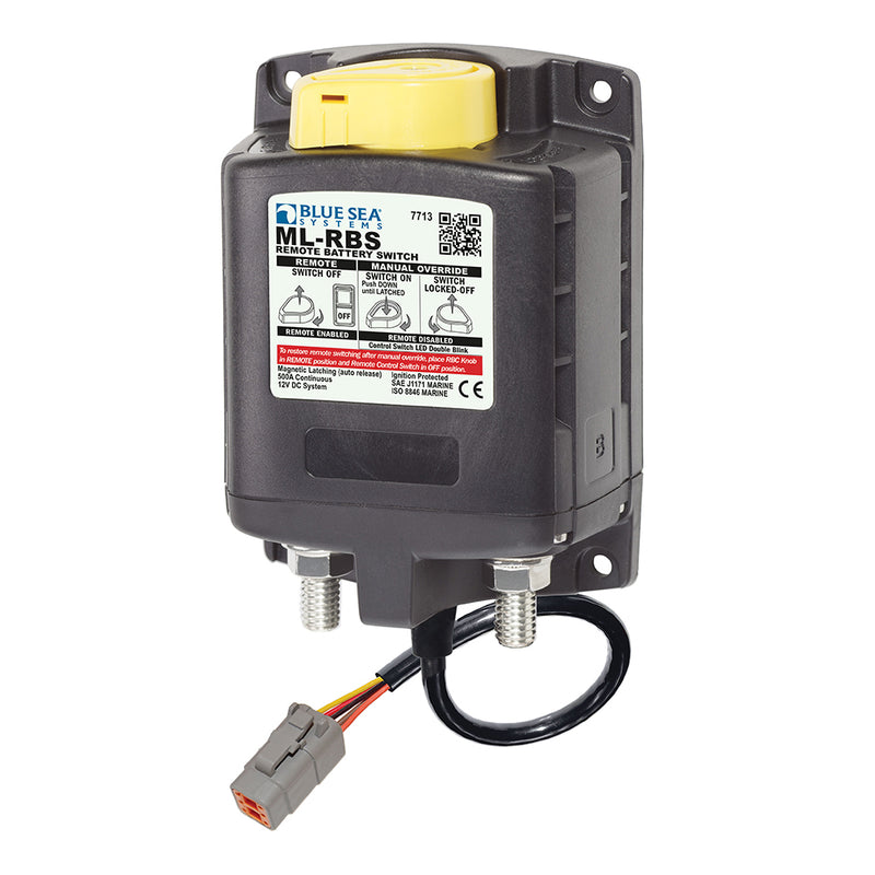 7713100 ML-RBS Remote Battery Switch w/Manual Control Auto Release & Deutsch Connector - 12V