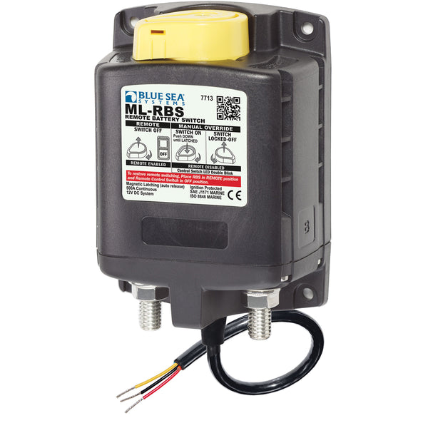 7713 ML-RBS Remote Battery Switch w/Manual Control Release - 12V