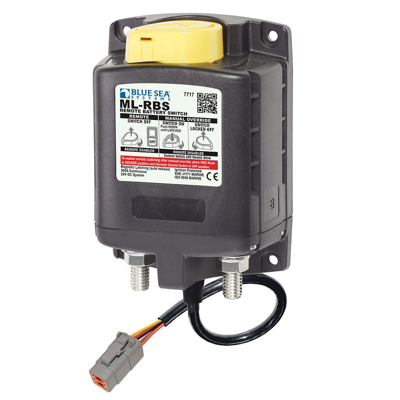 7717100 ML-RBS Remote Battery Switch with Manual Control Auto Release & Deutsch Connector - 24V