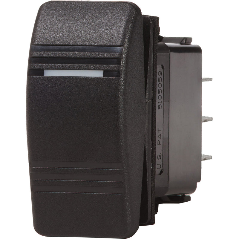 7945 Contura III Switch SPDT - (ON)-OFF-ON - Black