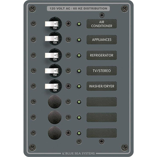 8059 AC 8 Position Toggle Circuit Breaker Panel