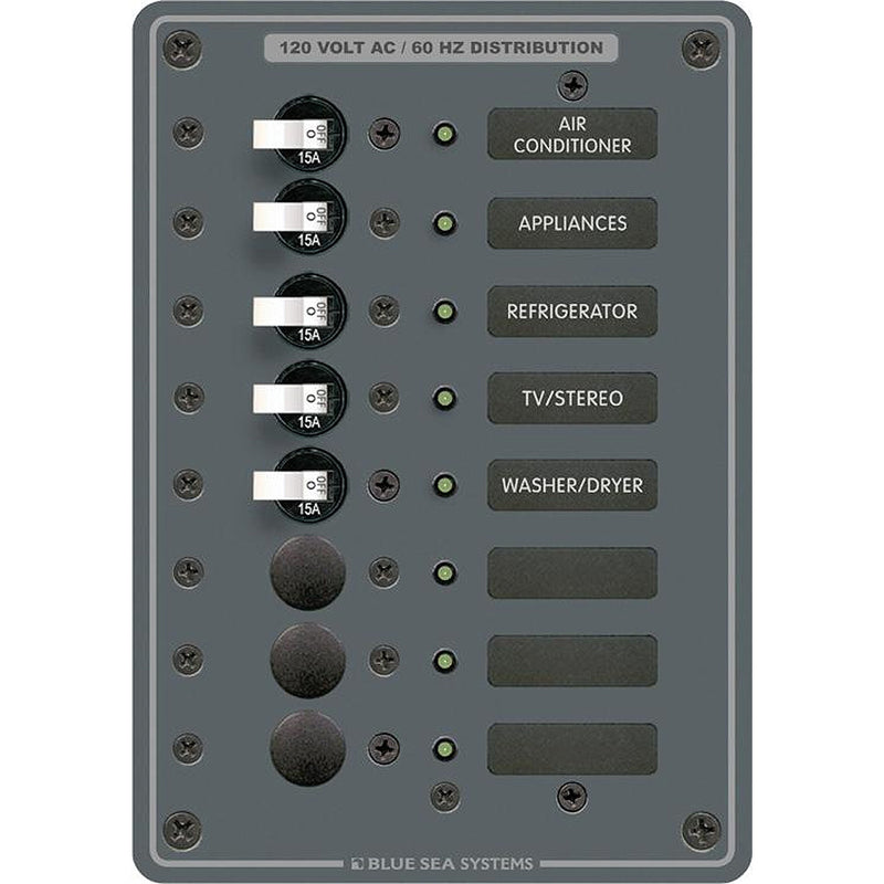 8059 AC 8 Position Toggle Circuit Breaker Panel