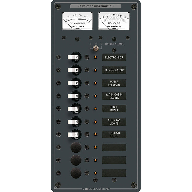 8082 DC 10 Position Toggle Branch Circuit Breaker Panel