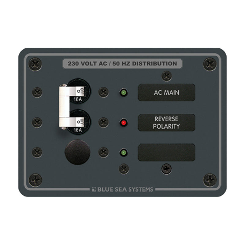 8129 AC Main + Branch A-Series Toggle Circuit Breaker Panel (230V) - Main + 1 Position