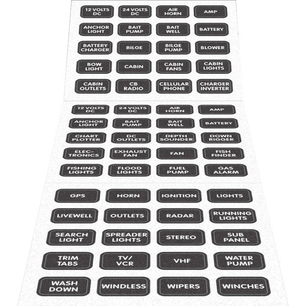 8214 Black Small Format Label Kit - 60 Labels