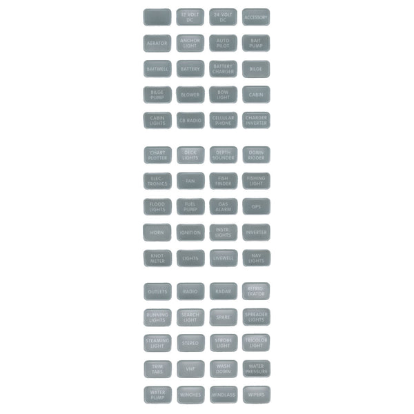 8217 Grey Small Format Label Kit - 60 Labels