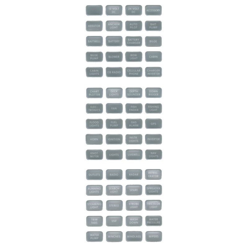 8217 Grey Small Format Label Kit - 60 Labels