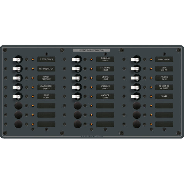 8264 Traditional Metal DC Panel - 24 Positions