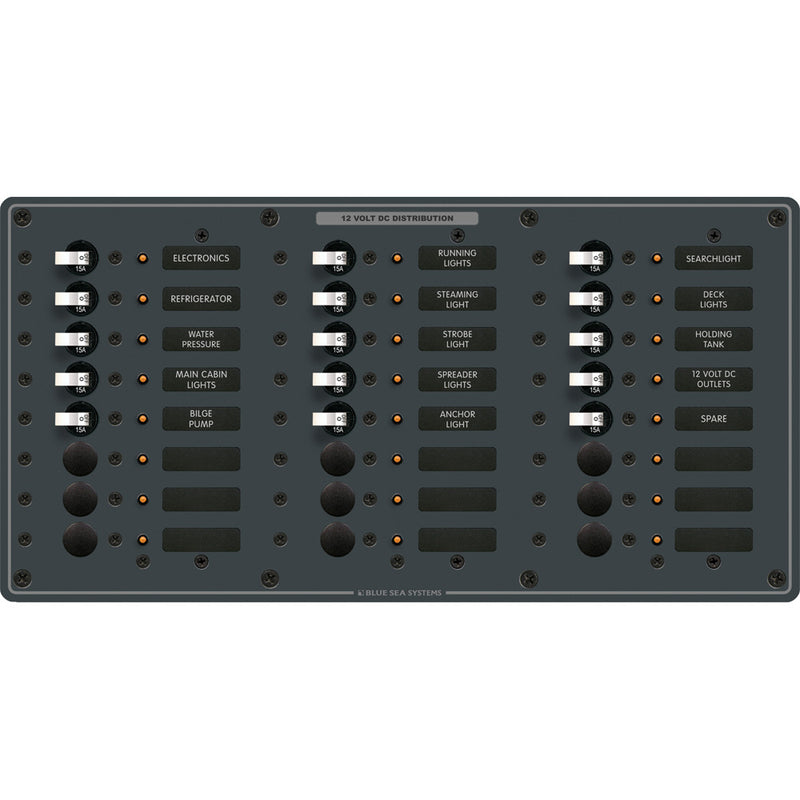 8264 Traditional Metal DC Panel - 24 Positions