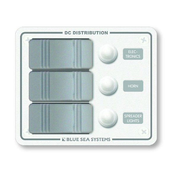 8274 Water Resistant Panel - 3 Position - White - Vertical Mount