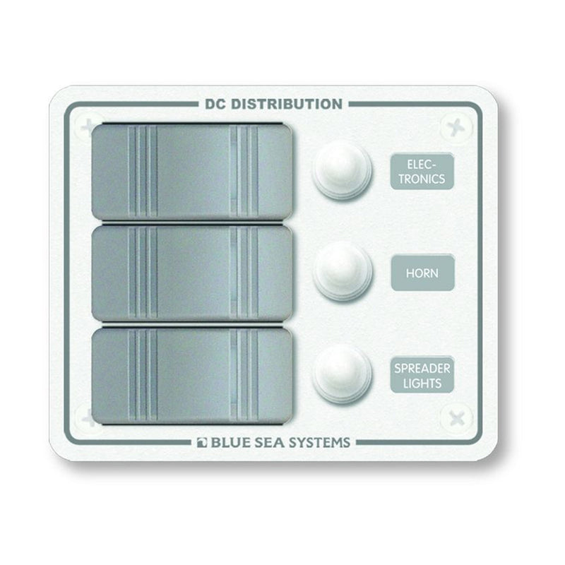 8274 Water Resistant Panel - 3 Position - White - Vertical Mount