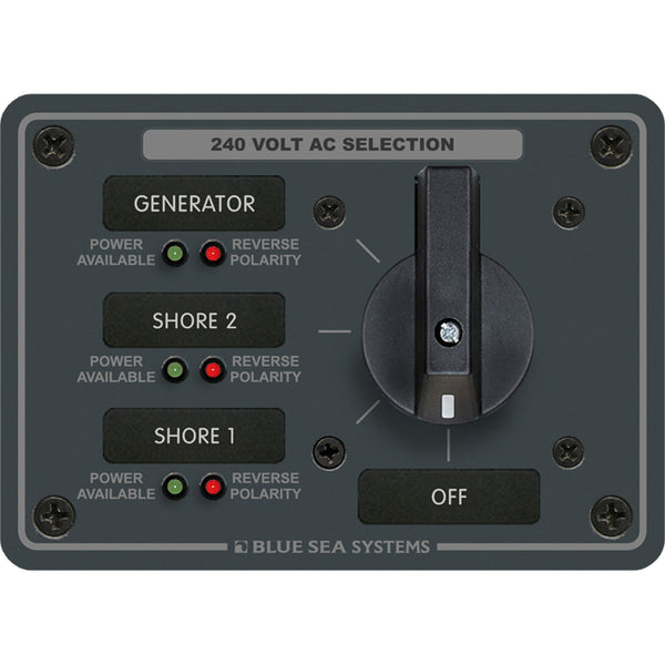 8361 AC Rotary Switch Panel 65 Ampere 3 Positions + OFF, 3 Pole