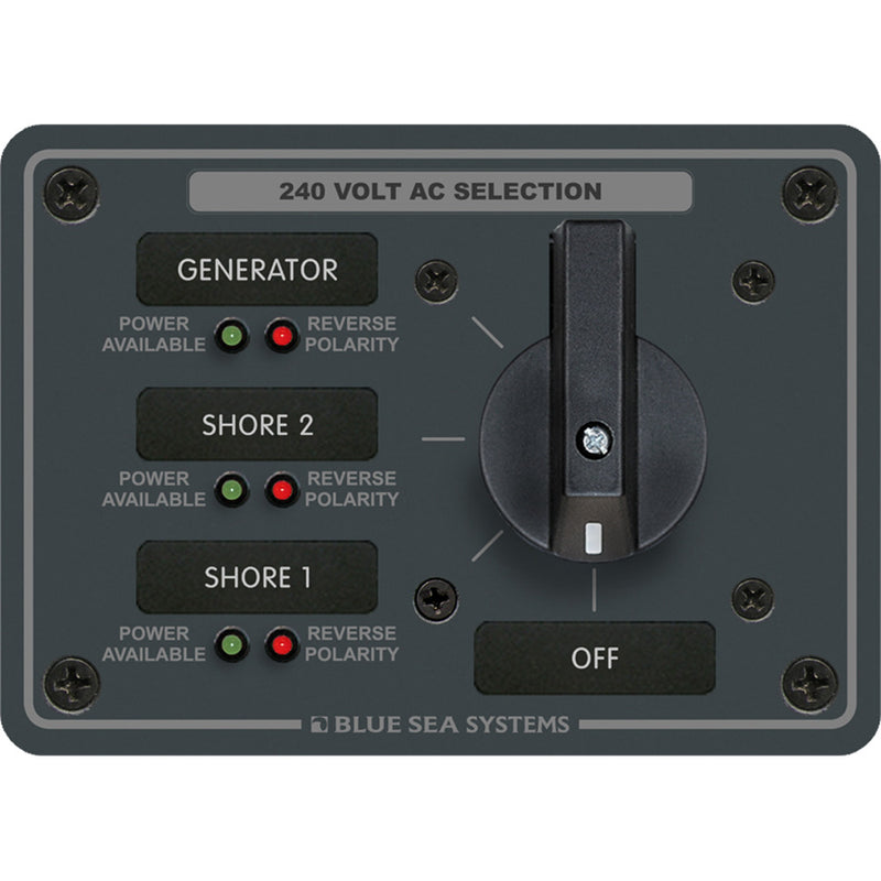 8361 AC Rotary Switch Panel 65 Ampere 3 Positions + OFF, 3 Pole