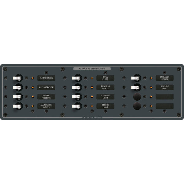8375 Panel DC 12 Position Horizontal BL