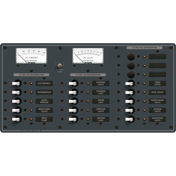 8378 DC 18 Position Panel - White