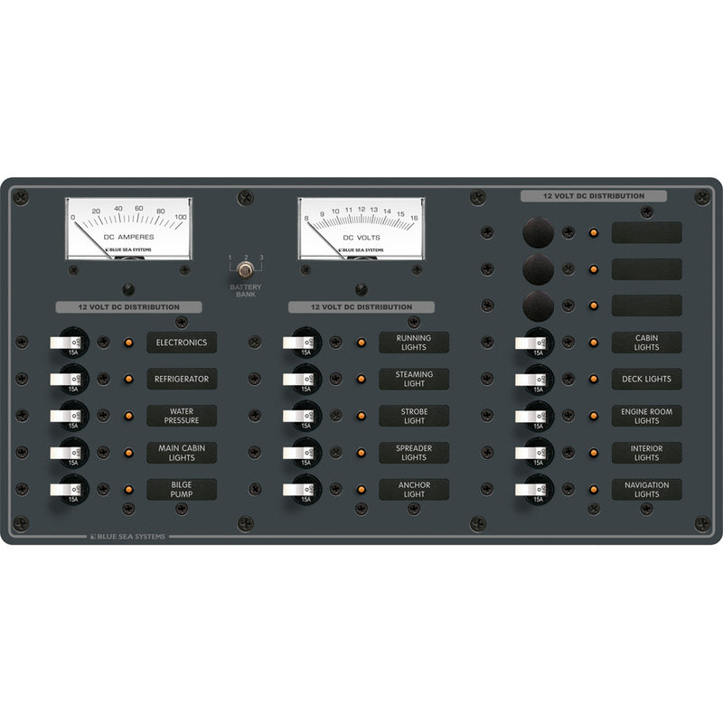 8378 DC 18 Position Panel - White