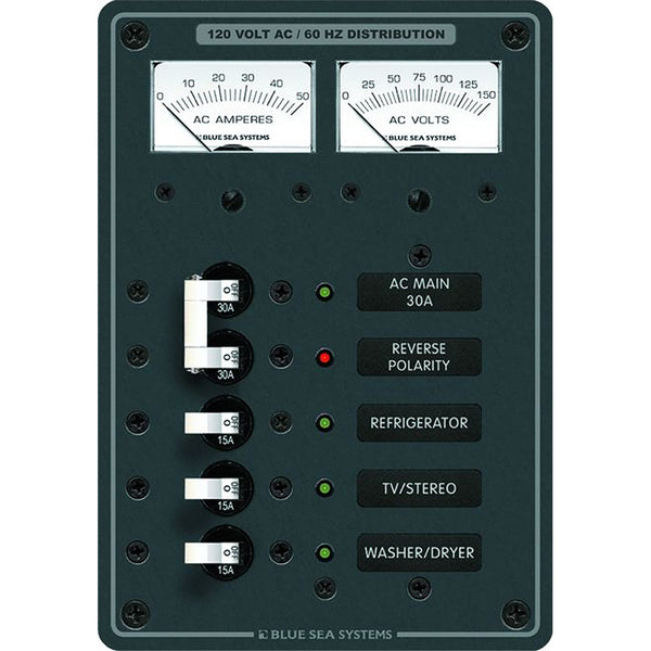 8409 AC Main + 3 Positions - White