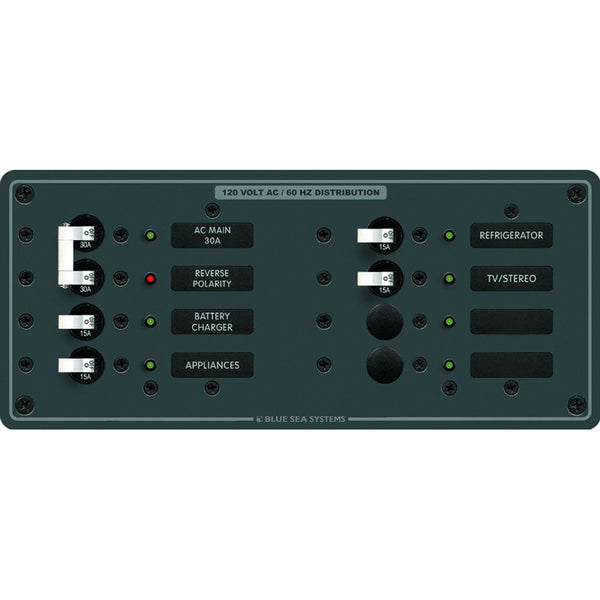 8412 AC Main + 6 Positions - White