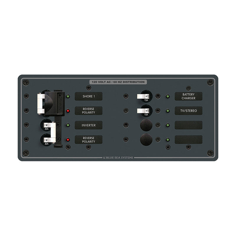 8499 Breaker Panel - AC 2 Sources + 4 Positions - White