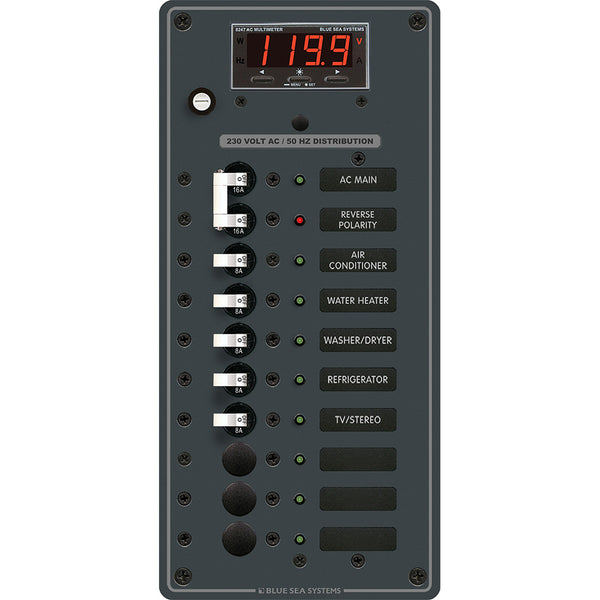 8506 Breaker Panel - AC Main + 8 Positios (European) - White