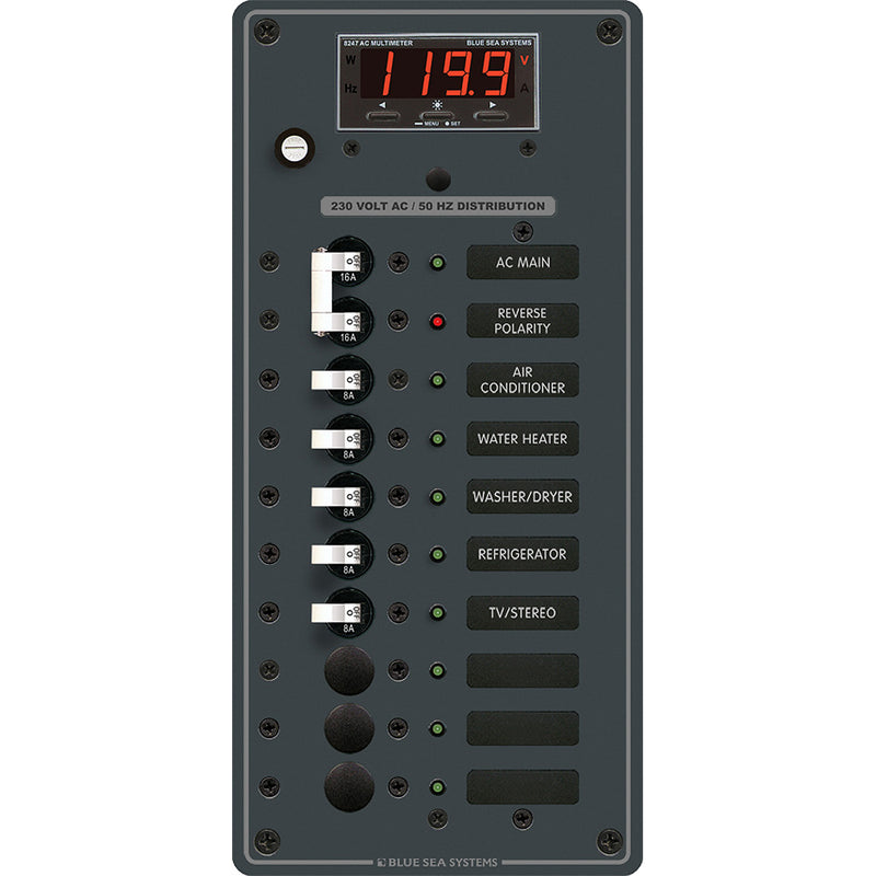 8506 Breaker Panel - AC Main + 8 Positios (European) - White