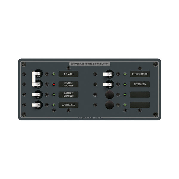 8512 Breaker Panel - AC Main + 6 Position - White